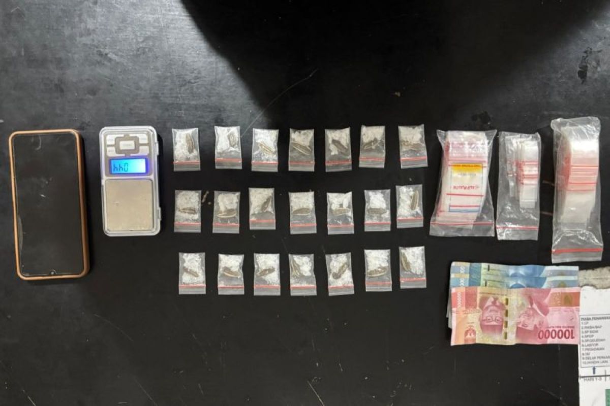 Pengedar sabu di Bandar Jambu diringkus Polres Simalungun, barang bukti 32,75 gram