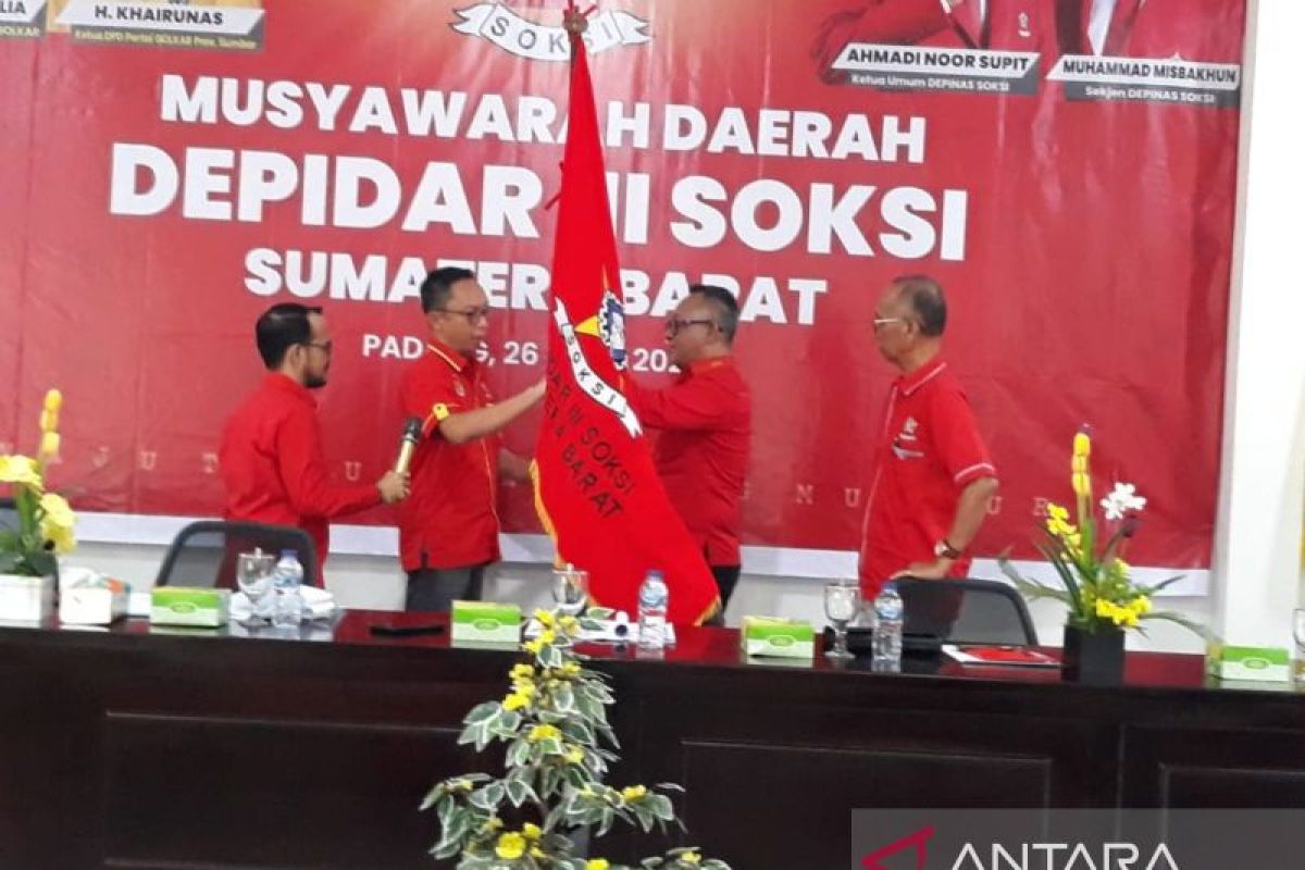 Yofialdi terpilih untuk nahkodai DPD Soksi Sumbar 2025-2030