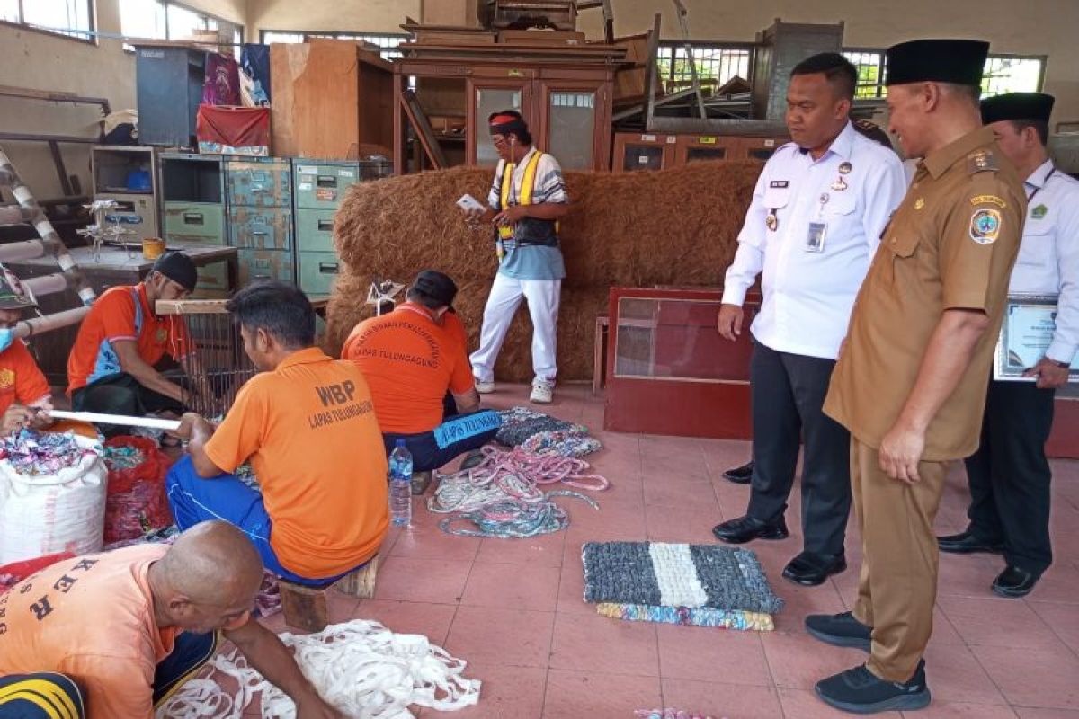 Wabup Tulungagung tinjau pembinaan warga binaan lapas