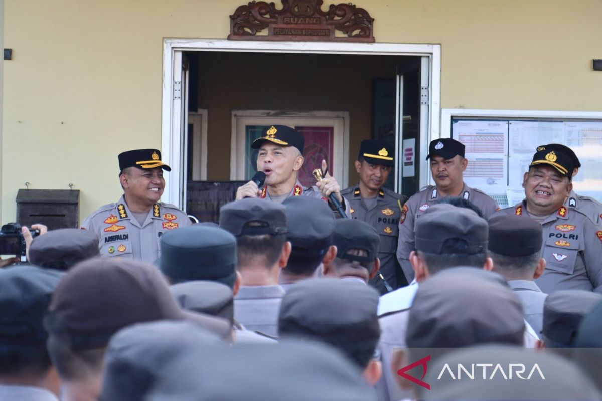 Pimpin apel di Polres Belitung, Kapolda Babel: Kerja harus profesional, proporsional, prosedural dan etis