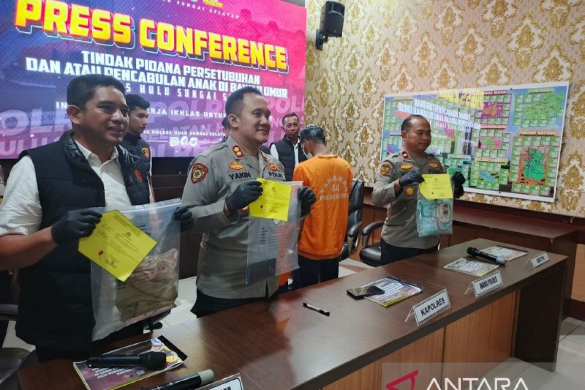 Ayah tiri dan lansia setubuhi anak di Angkinang HSS