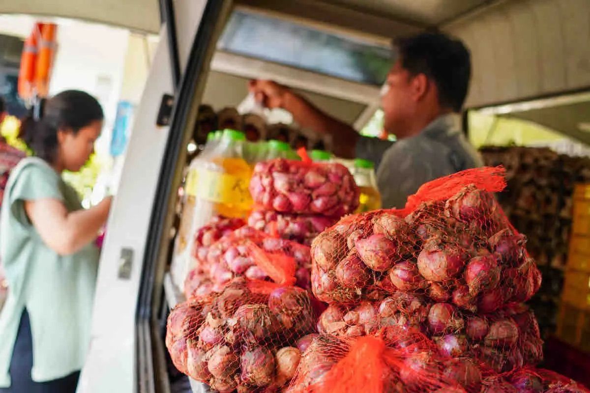 Harga pangan: bawang merah Rp39.267/kg, telur ayam Rp28.671/kg