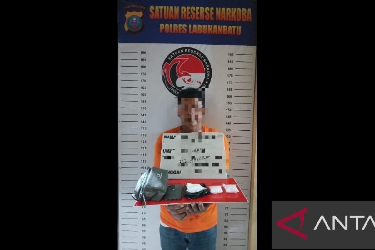 Bawa 100 gram sabu, warga Medan ditangkap Polisi di Labura