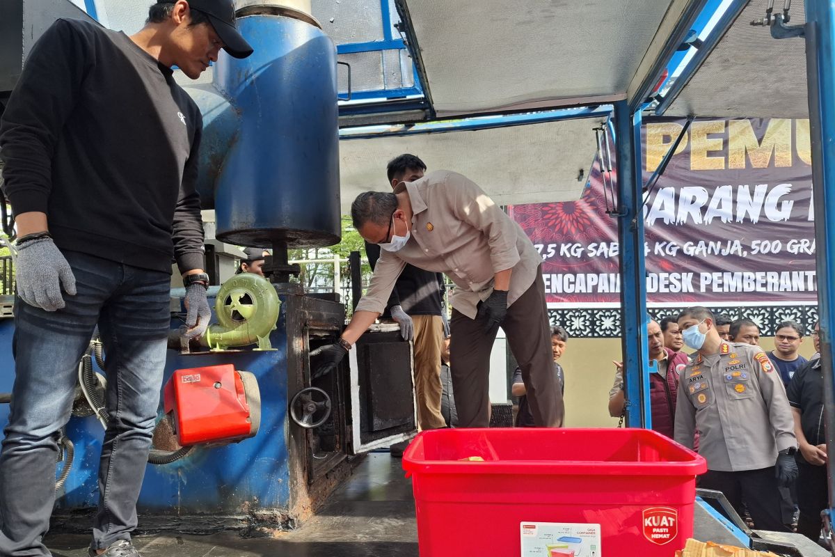 Kapolres: Pemusnahan narkoba 12 kilogram selamatkan 62.500 jiwa