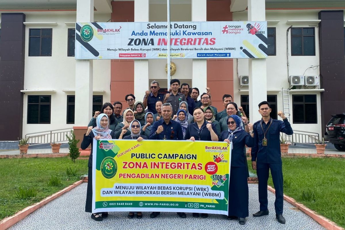 Pengadilan Negeri Parigi gencarkan kampanye zona integritas