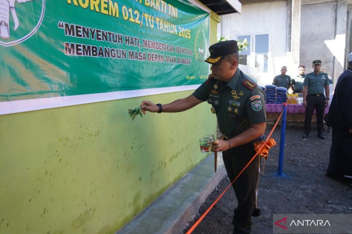 Korem 012/Teuku Umar tuntaskan karya bakti renovasi panti asuhan di Aceh Barat