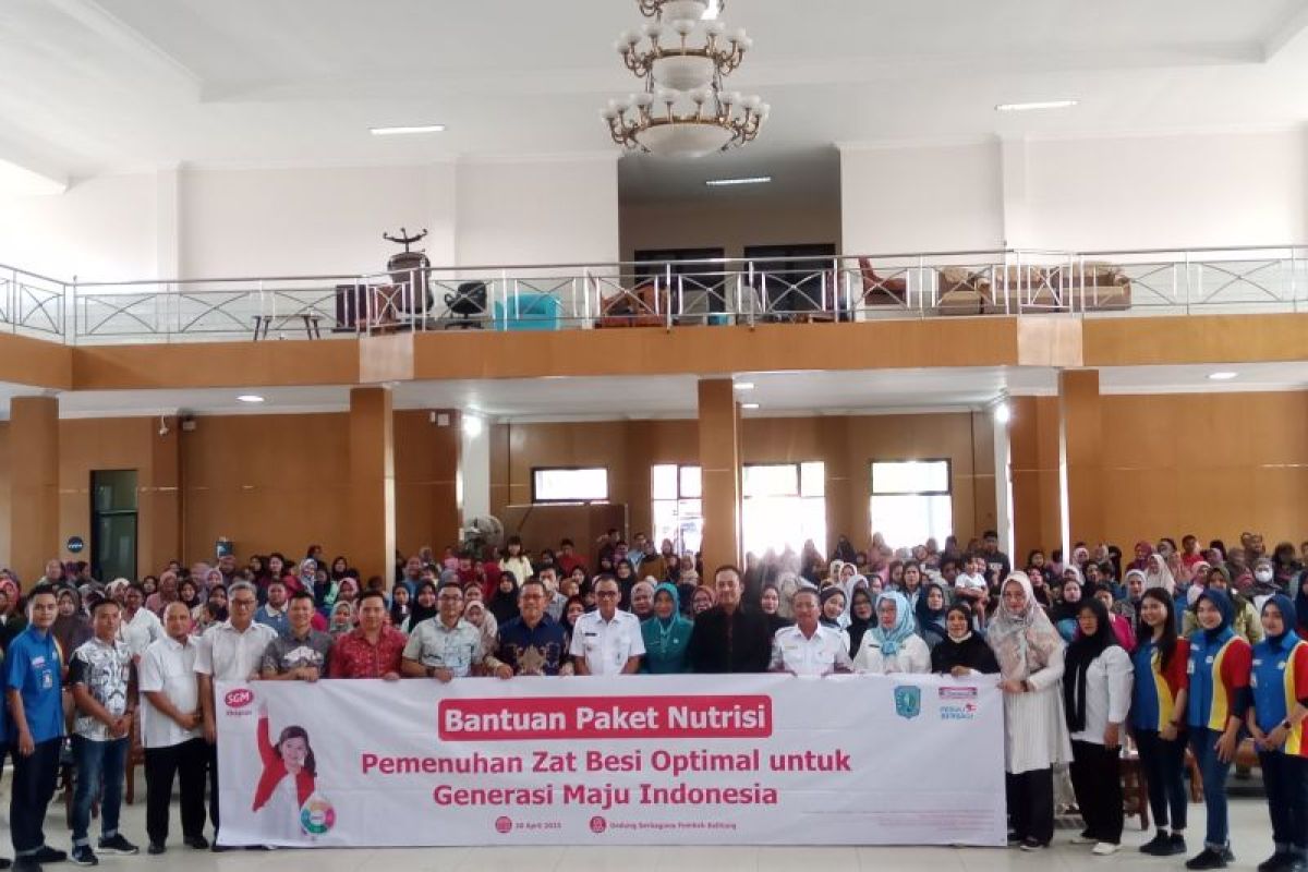 300 anak di Belitung terima paket bantuan nutrisi cegah stunting