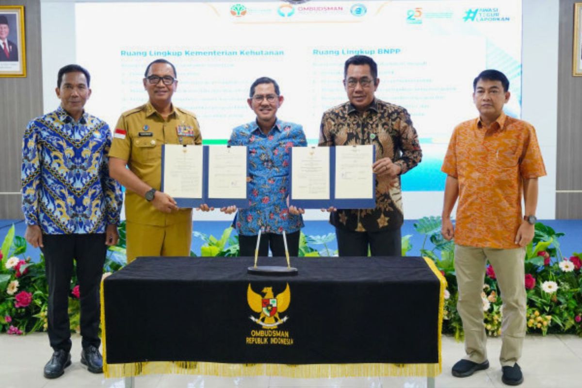 Ombudsman teken MoU dengan Kemenhut dan BNPP tingkatkan layanan publik