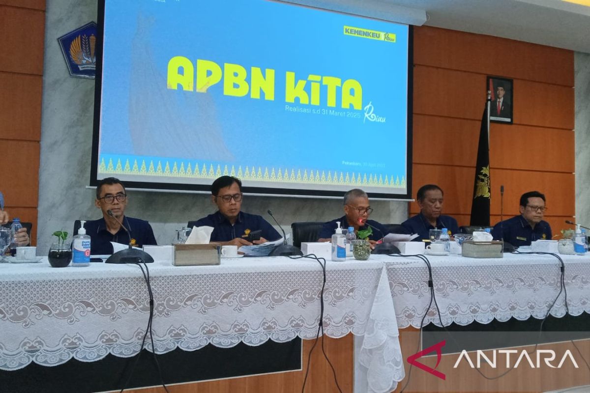Realisasi belanja APBN di Riau baru 5,35 persen