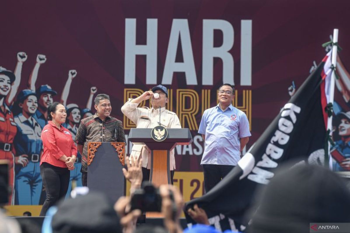 Di depan buruh, Presiden akan segera tarik aset negara yang dikuasai swasta