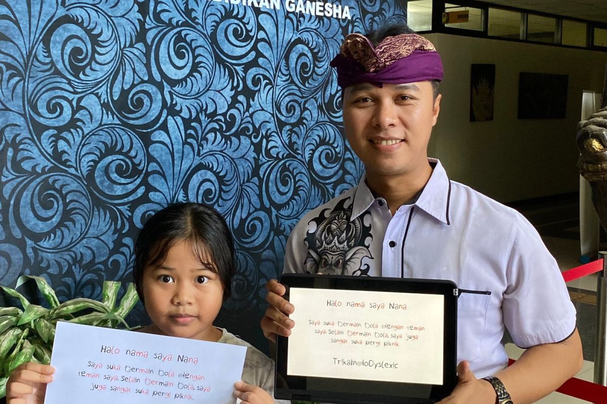 Akademisi Undiksha Singaraja-Bali meluncurkan huruf khusus disleksia