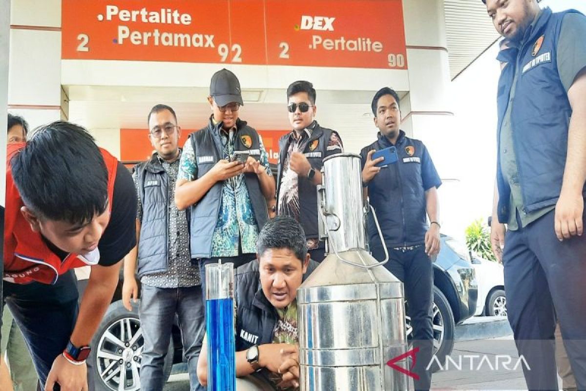 Pertamina-Ditreskrimsus Polda Kalsel pastikan mutu BBM SPBU terjaga