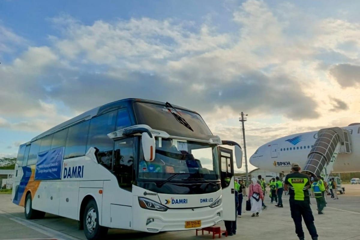 DAMRI Layani Angkutan Haji Tahun 2025, 64 Armada Siap Antar Calon Jemaah Menuju Tanah Suci
