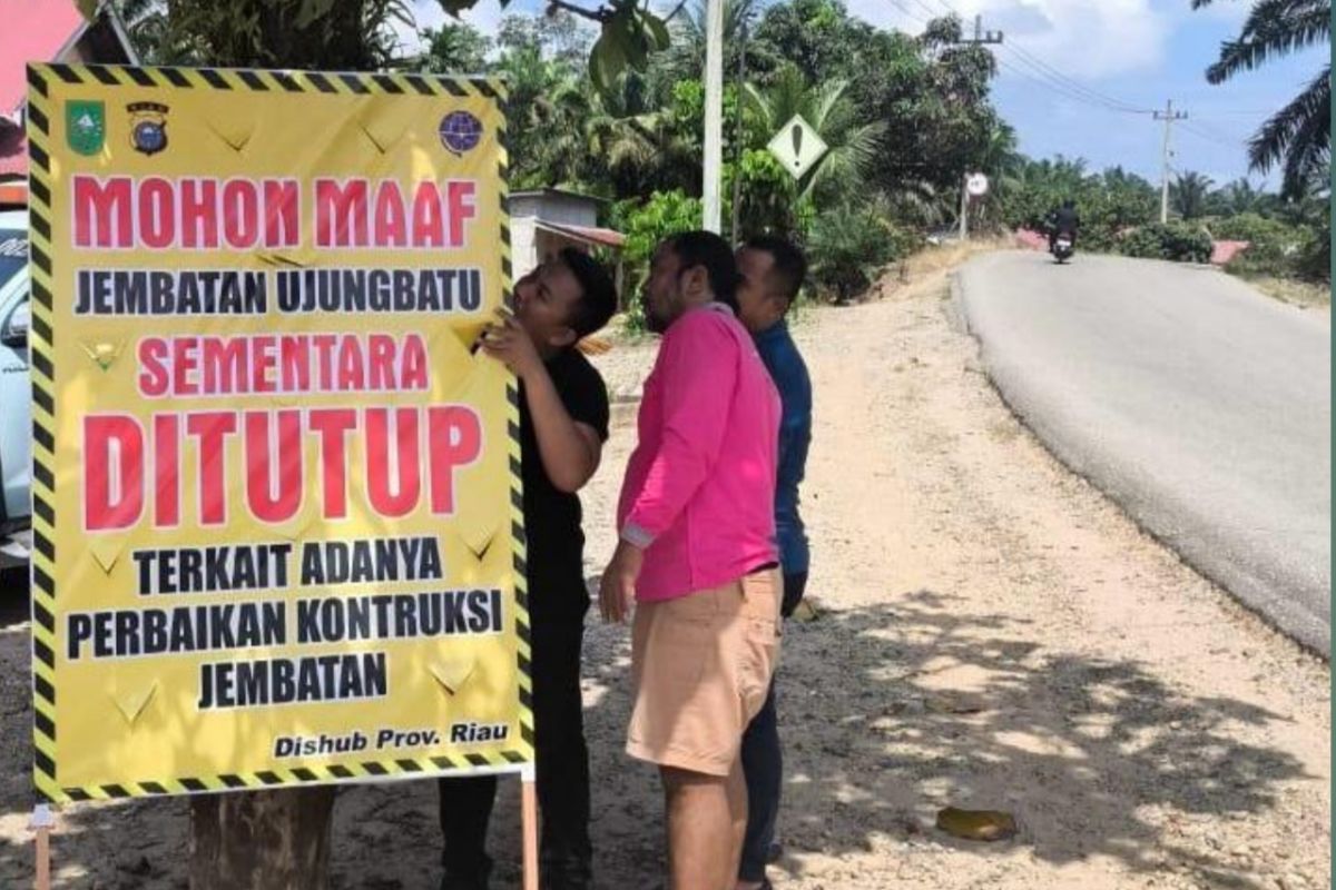 Pemprov Riau perbaiki Jembatan Sei Rokan dengan anggaran Rp3,32 miliar