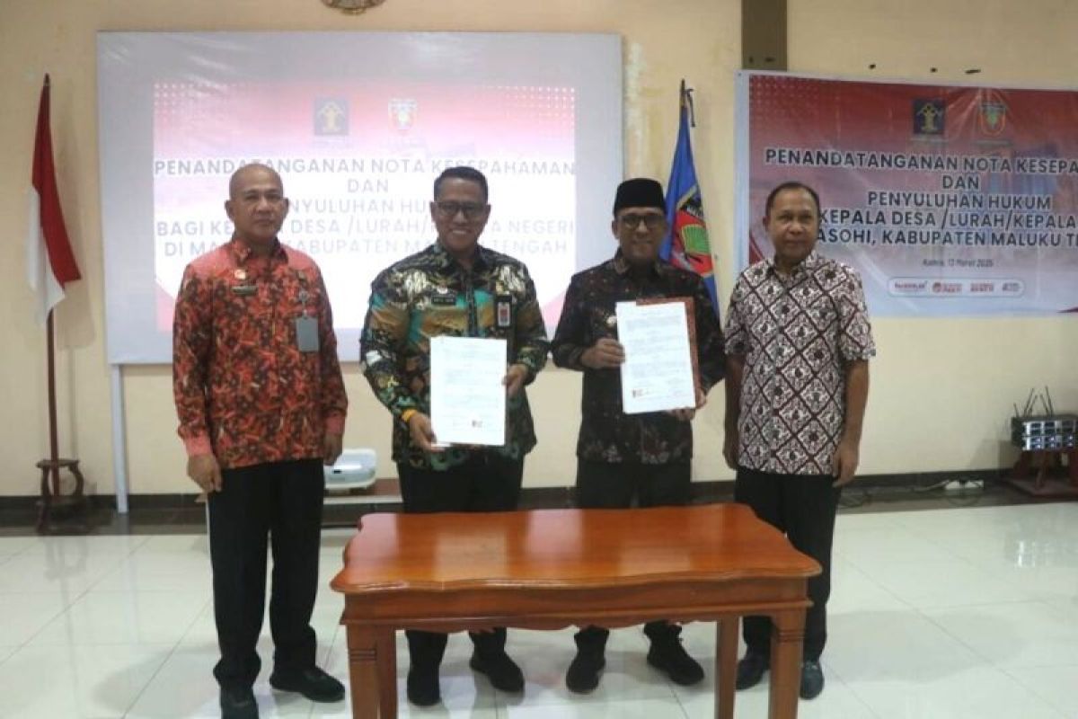 Pemkab Malteng-Kemenkum Maluku sepakati kerja sama Pelayanan Hukum
