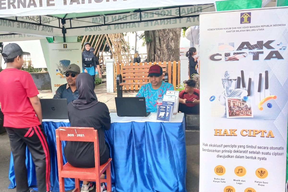 Kemenkum Maluku Utara buka layanan kekayaan intelektual di pameran UMKM