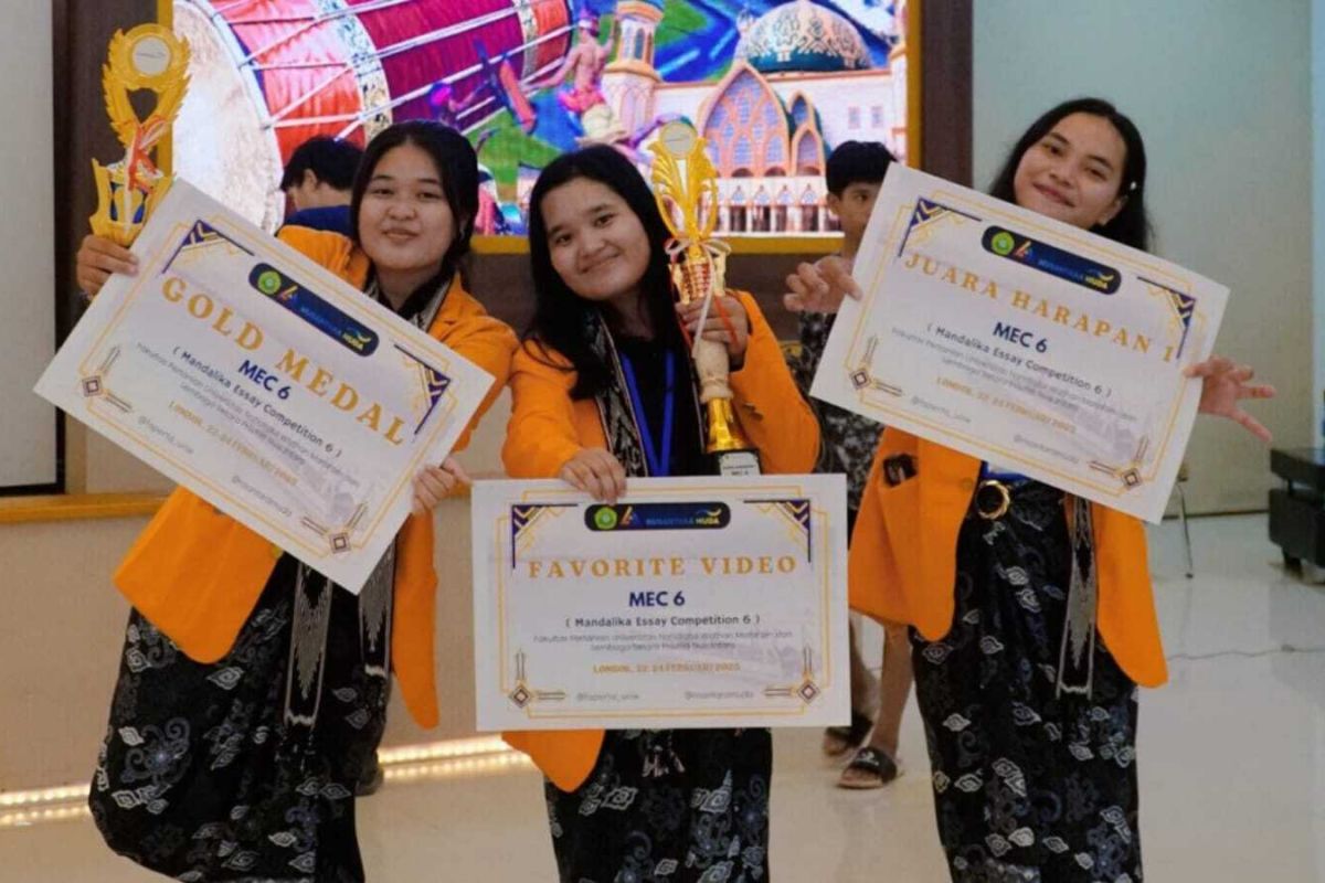 Mahasiswa Unja raih medali emas dalam Mandalikan Essay Competition di Lombok