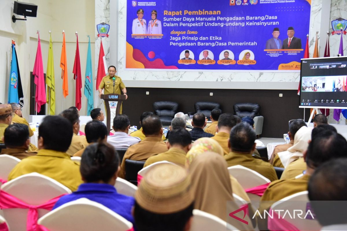 Gubernur Gorontalo sebut proses pengadaan barang-jasa melalui mekanisme