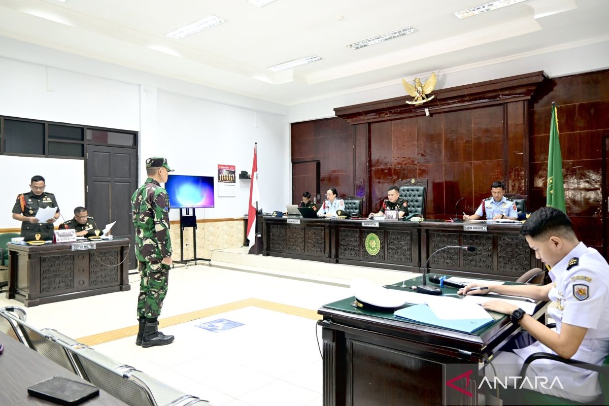 Oknum prajurit TNI AL jalani sidang perdana pembunuhan jurnalis di Kalsel