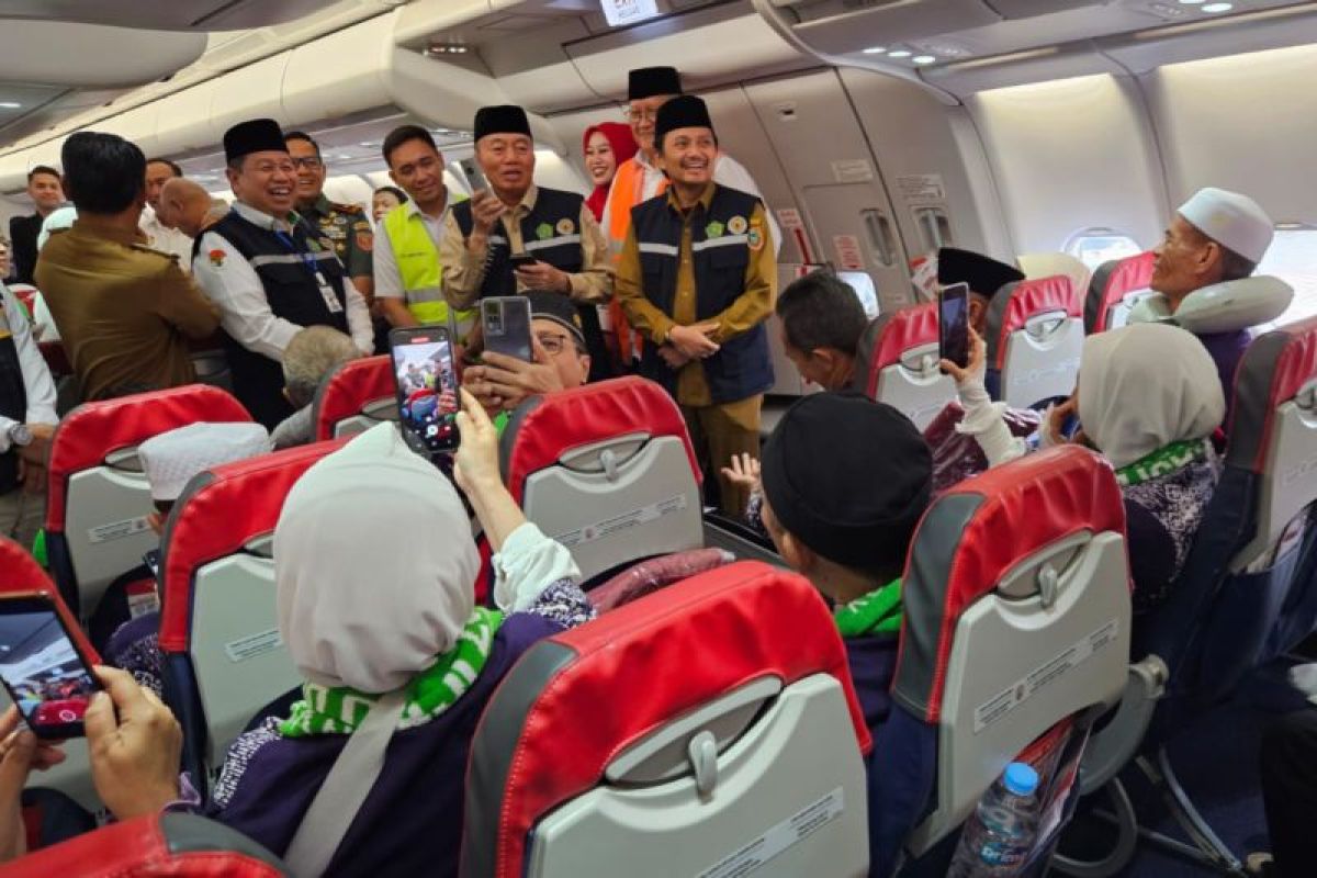 Jamaah haji Embarkasi Banjarmasin tiba di Tanah Air pada Ahad dinihari