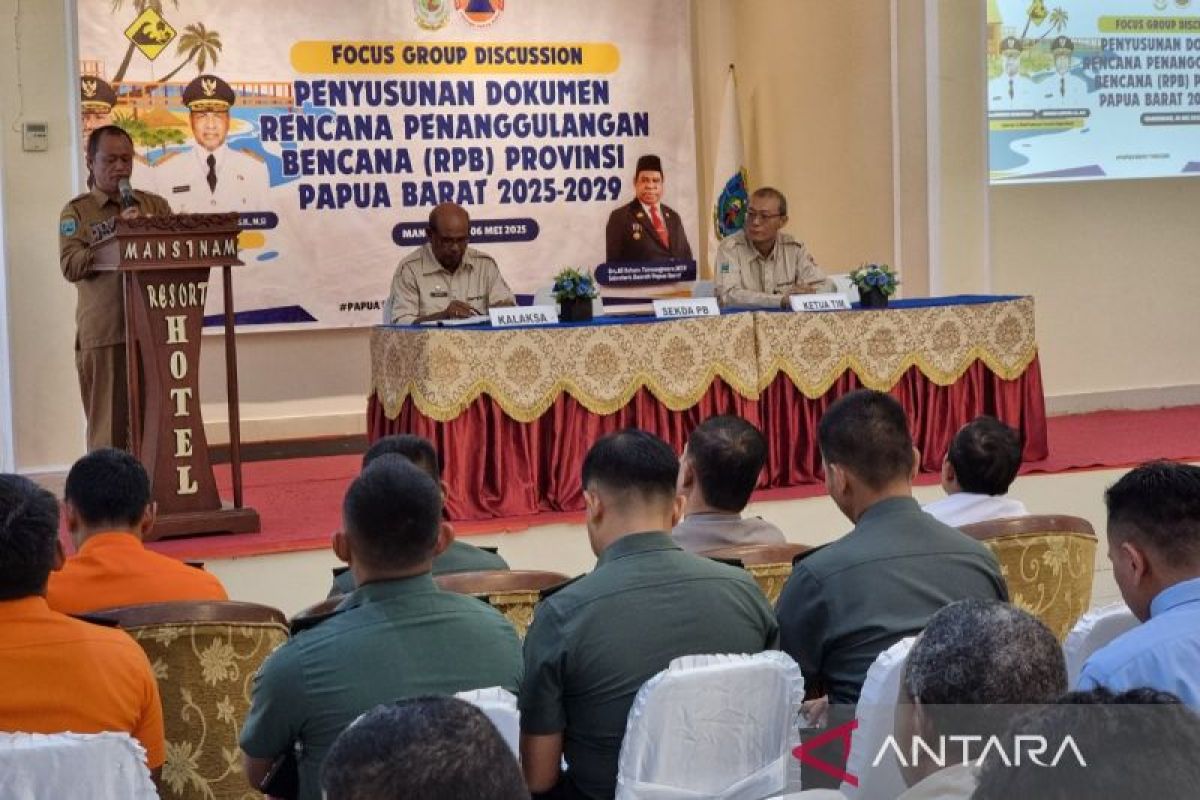 Papua Barat susun rencana penanggulangan bencana 2025-2029