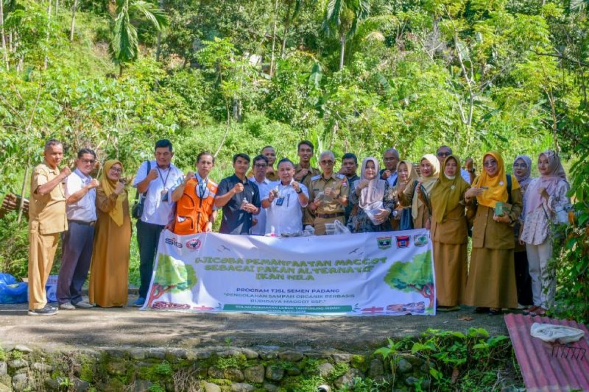 Semen Padang Uji Coba Maggot sebagai Pakan Ikan, Solusi Mandiri untuk Lingkungan dan Ketahanan Pangan