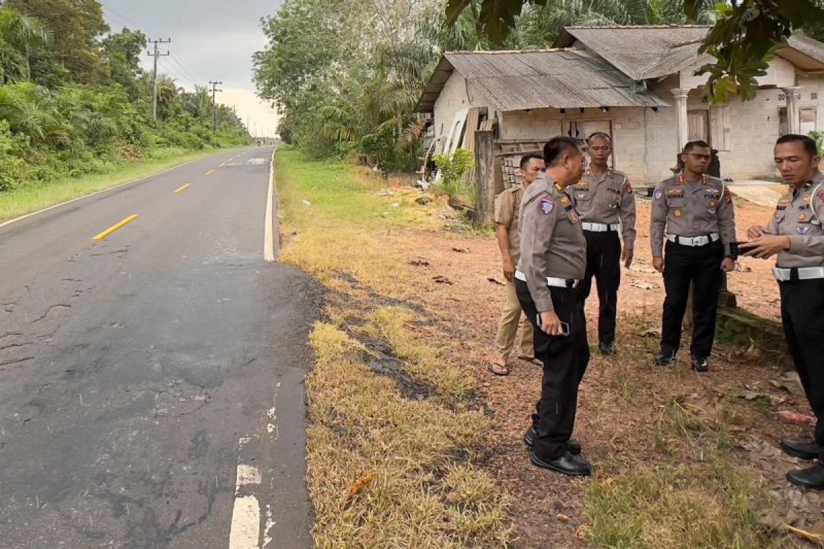 Dirlantas Polda Babel survei jalan rawan laka lantas Pangkalpinang - Mentok, ini temuannya