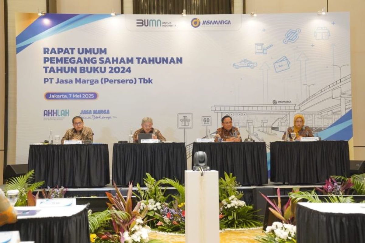 Laporkan kinerja positif, RUPST 2025 Jasa Marga bagi dividen Rp 1,13 Triliun