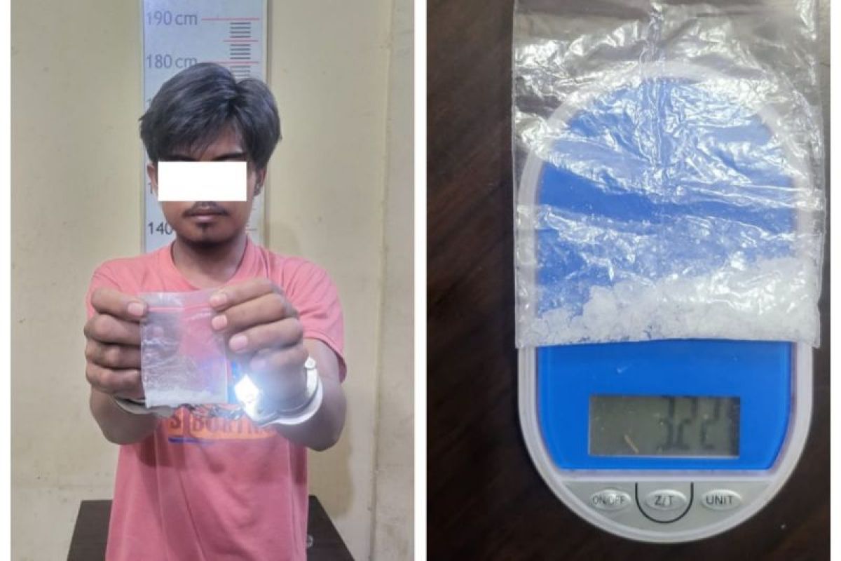Polres Langkat tangkap warga Besilam yang coba mengedarkan sabu-sabu di Kuala