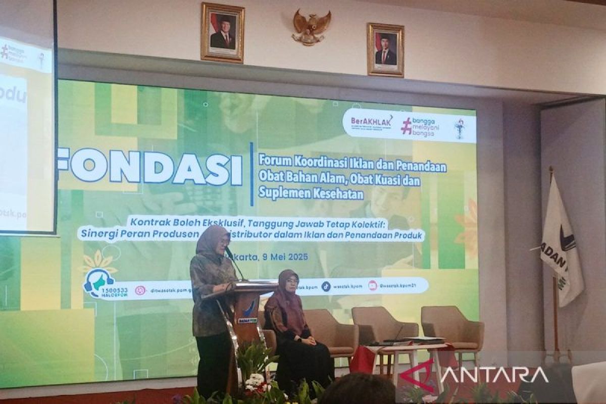 BPOM: Produsen obat alam utamakan mutu, bukan iklan bombastis