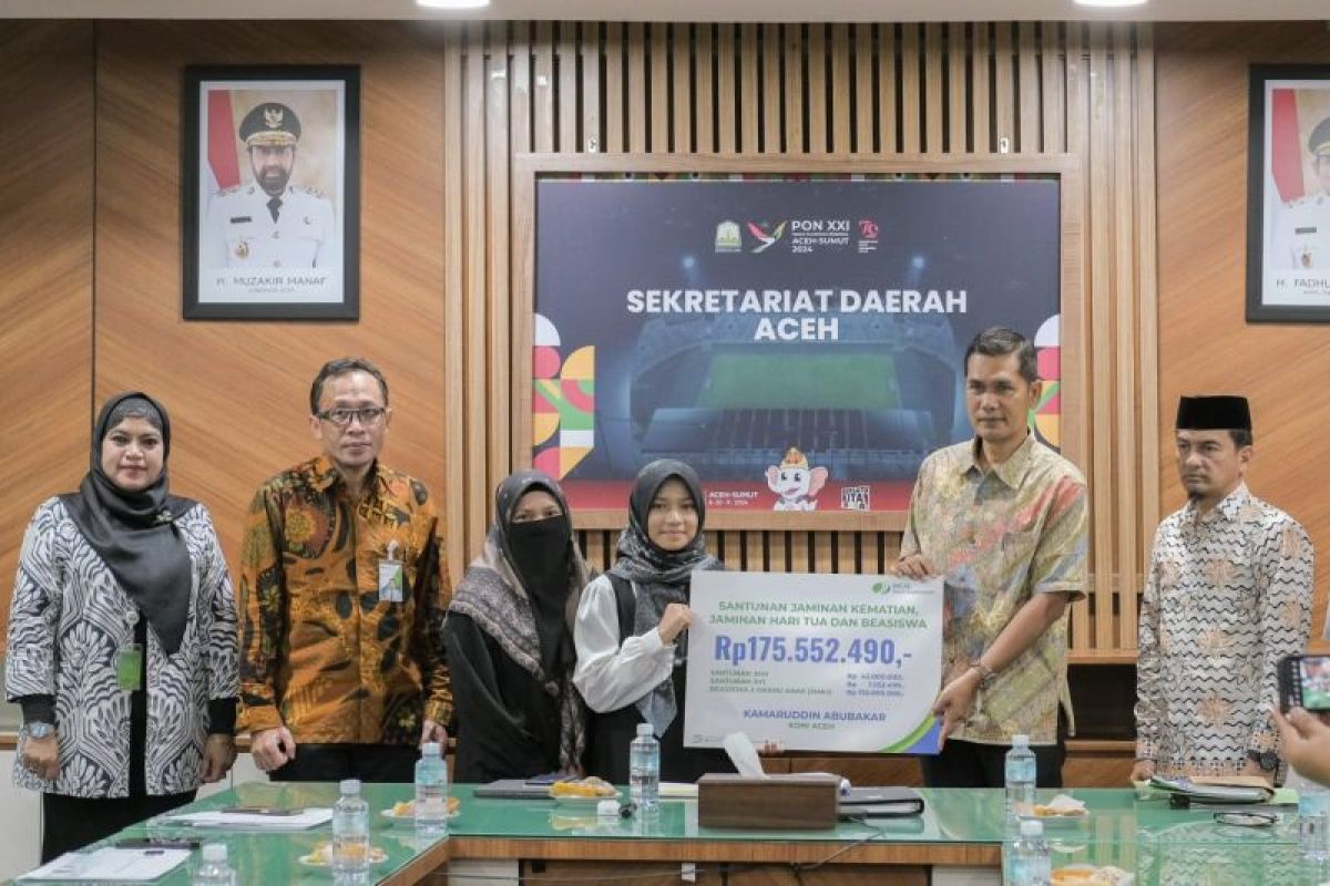 Ahli Waris Ketua Koni Aceh dapat santunan Rp175 juta