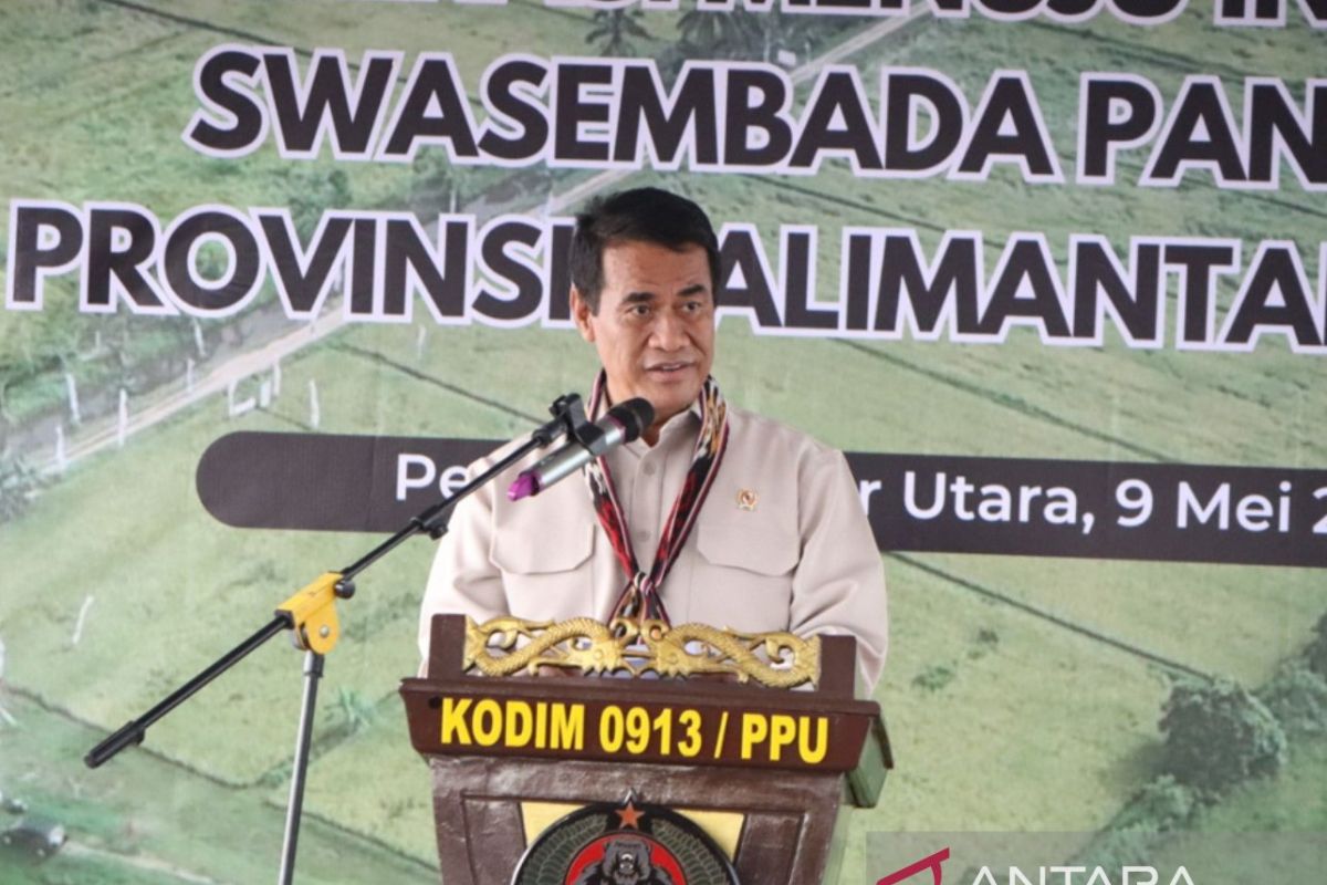 Mentan tegaskan Kaltim dapat wujudkan swasembada pangan