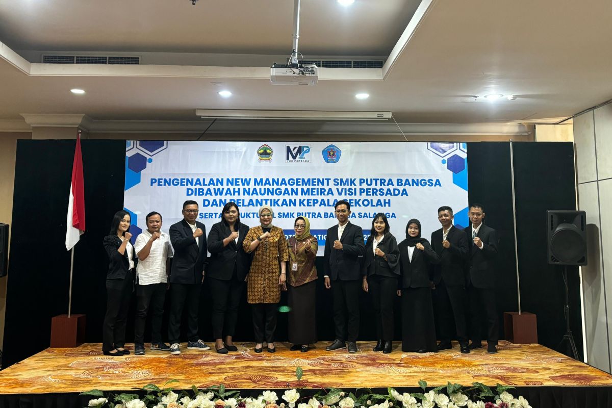 Manajemen baru SMK Putra Bangsa Salatiga resmi dilantik
