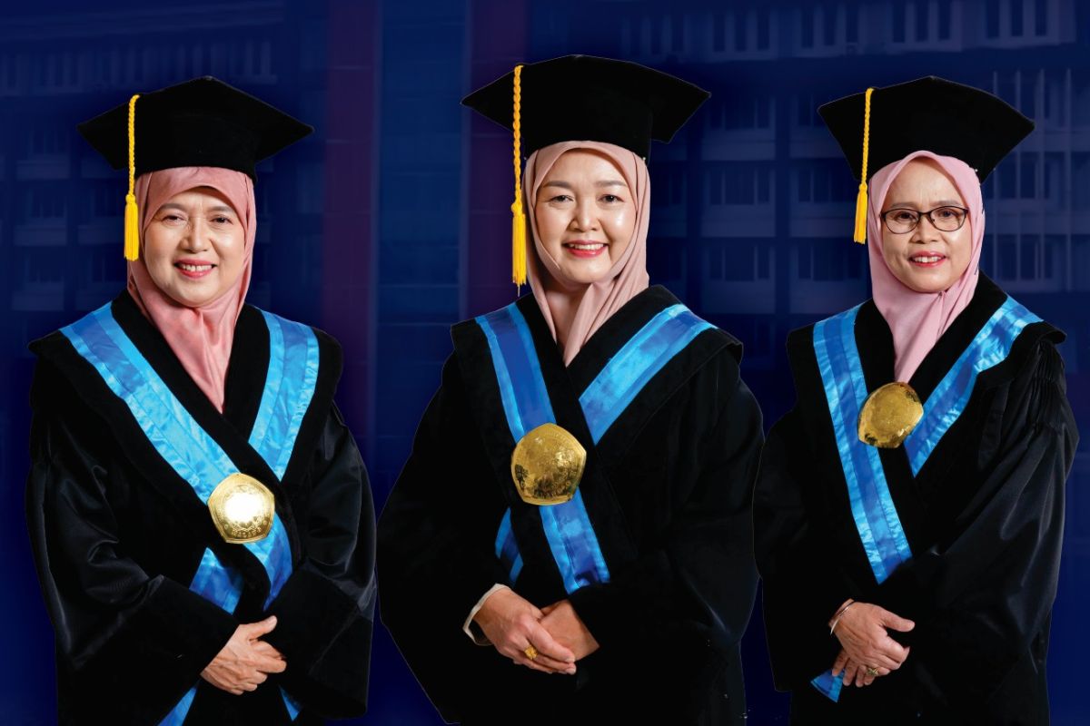 Tiga srikandi UMM dikukuhkan sebagai profesor pada bidang ilmu berbeda