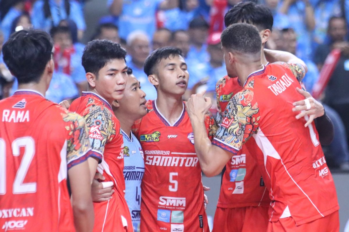 Surabaya Samator peringkat tiga Proliga 2025 usai bekuk Bank Sumsel