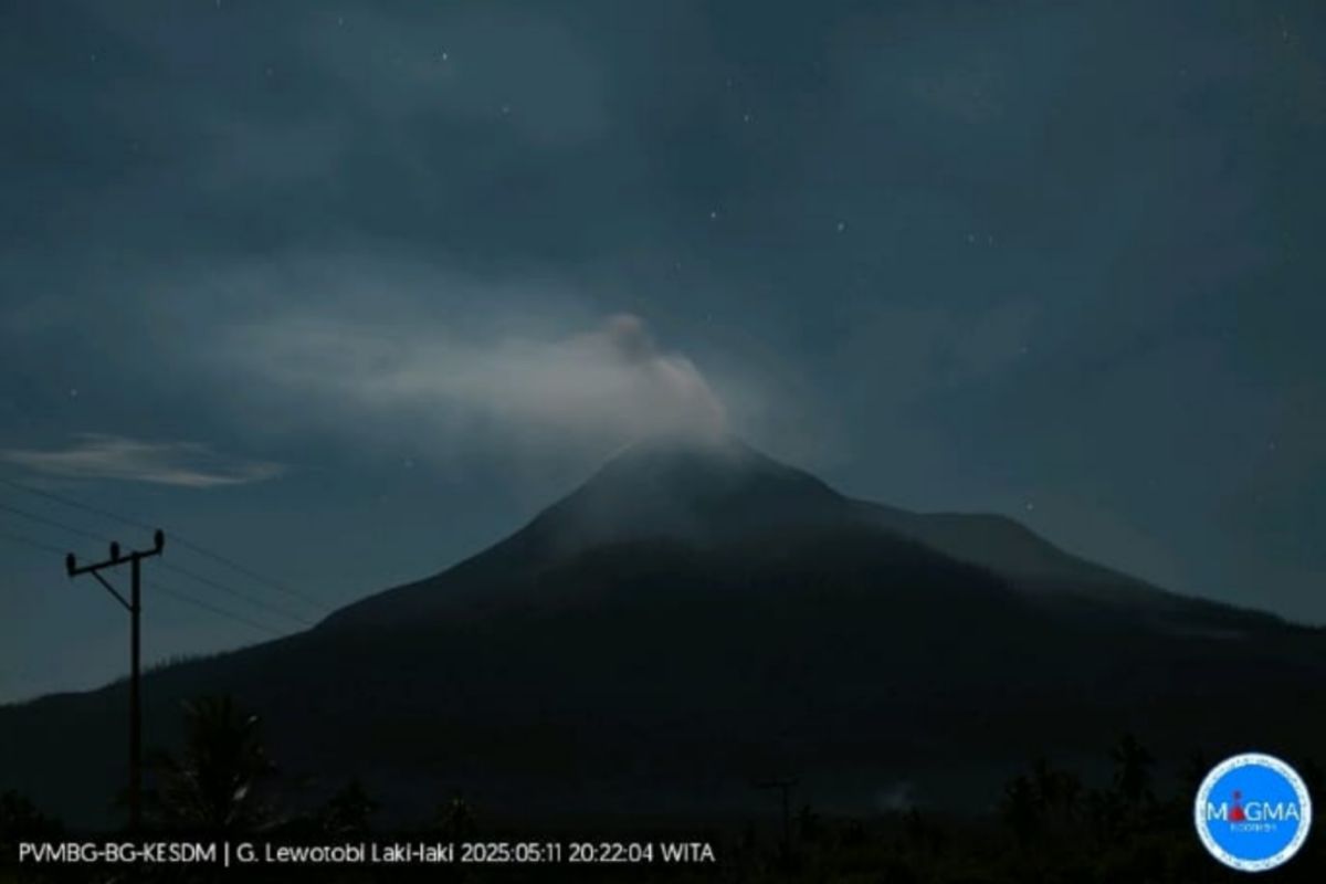 Mount Lewotobi Laki-laki erupts, spews 300m ash column