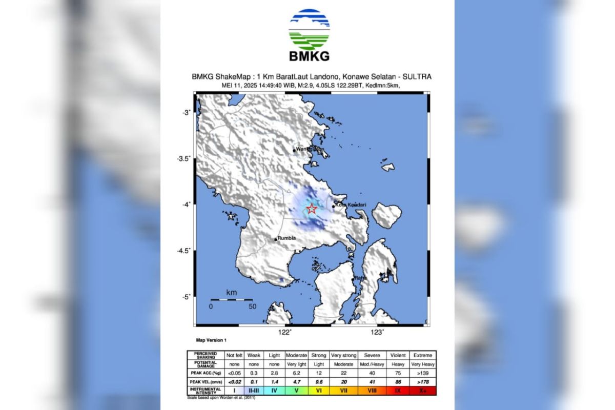 BMKG: Gempa di Sultra akibat aktivitas sesar aktif