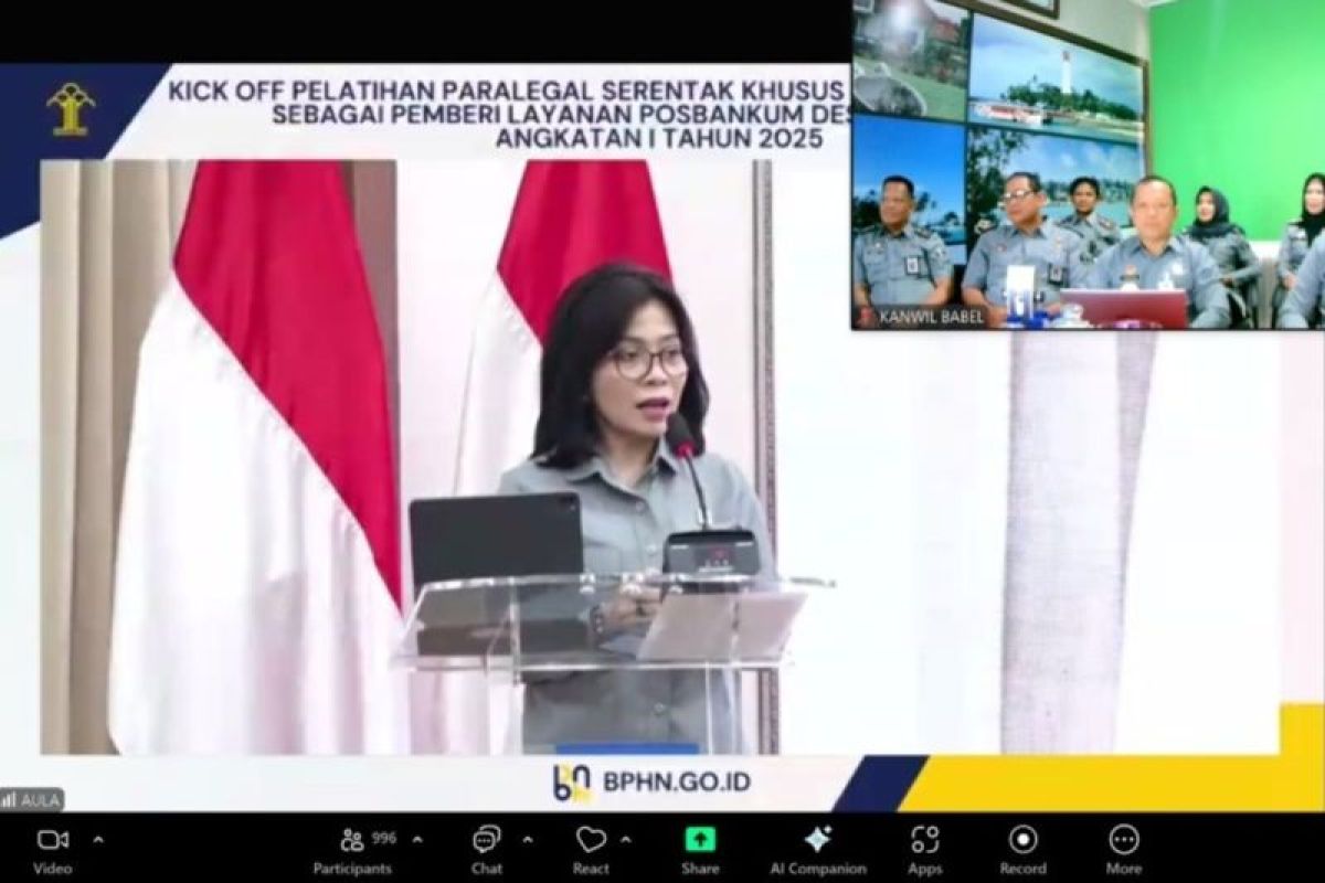 33 peserta dari Babel ikuti pelatihan paralegal serentak tahap II