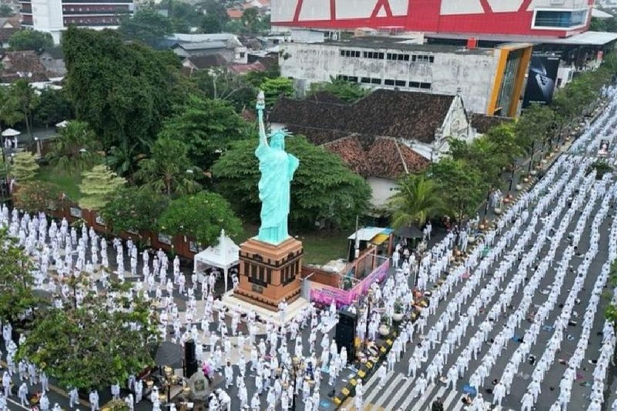 Sebanyak 4.000 peserta semarakkan senam SSI-WTK di Kota Madiun