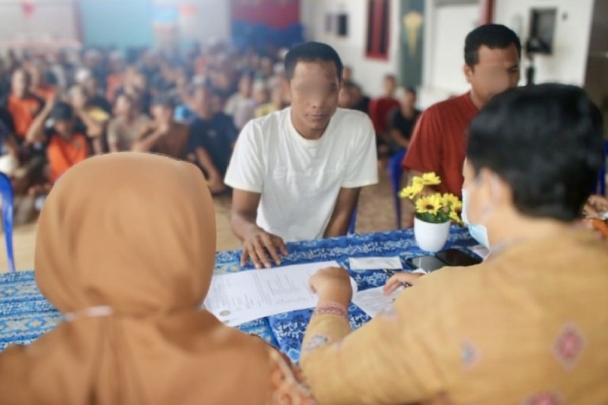 Lapas Banjarmasin deteksi dini penyakit menular bagi 105 warga binaan baru