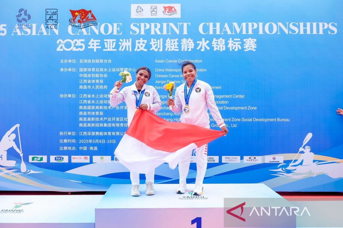 Indonesia raih satu emas dan satu perunggu dari kano Asia