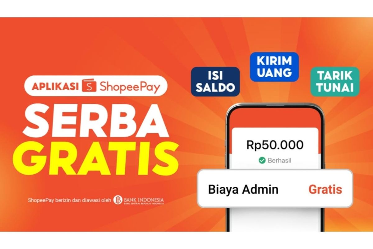 ShopeePay permudah transaksi digital dengan promo serba-gratis