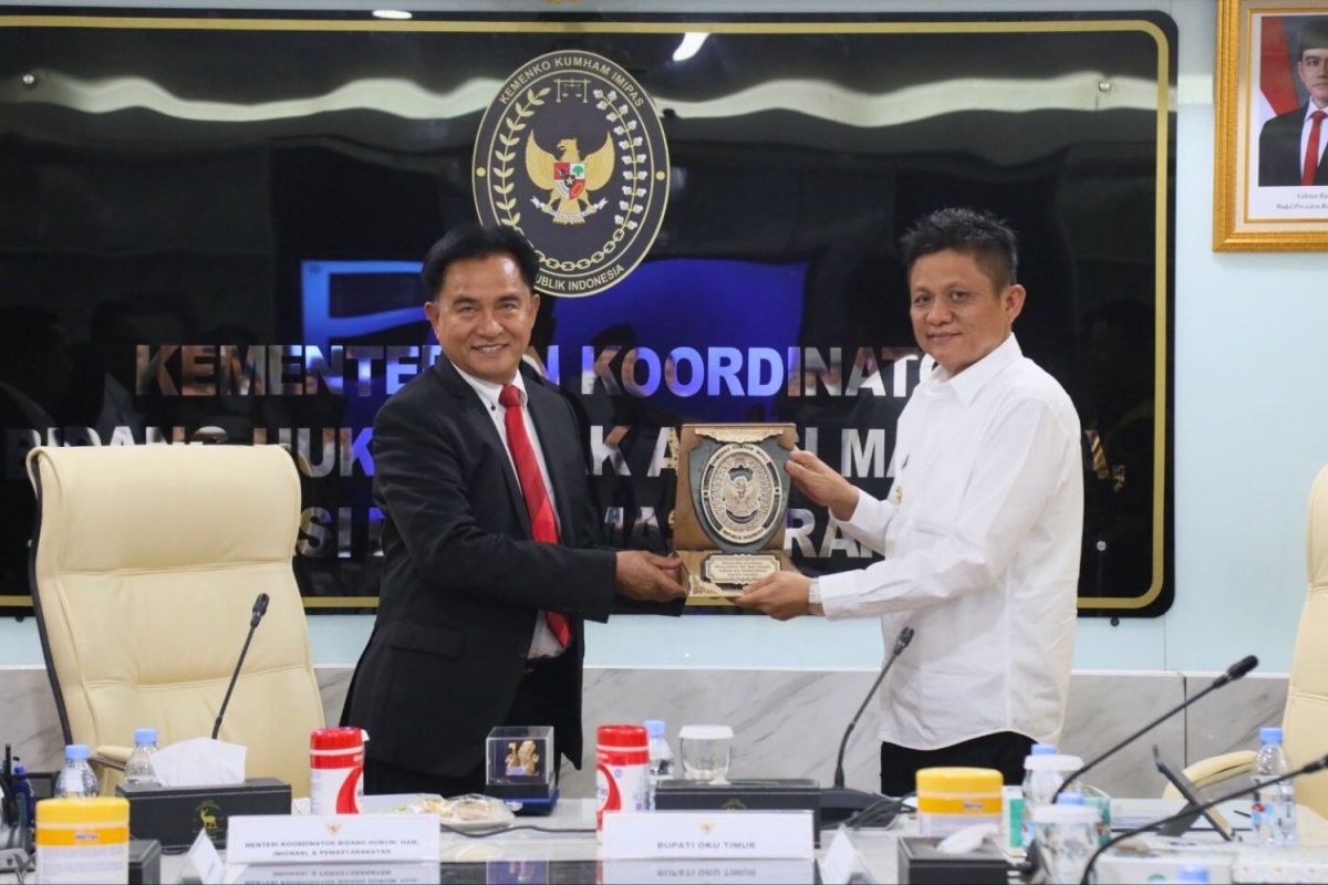 Menko Yusril minta Pemkab OKU Timur ajukan usulan resmi bangun lapas
