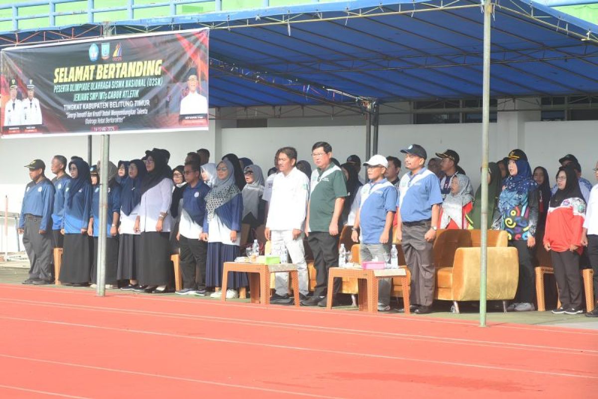 241 pelajar SD dan SMP ikuti O2SN tingkat Kabupaten Beltim 2025