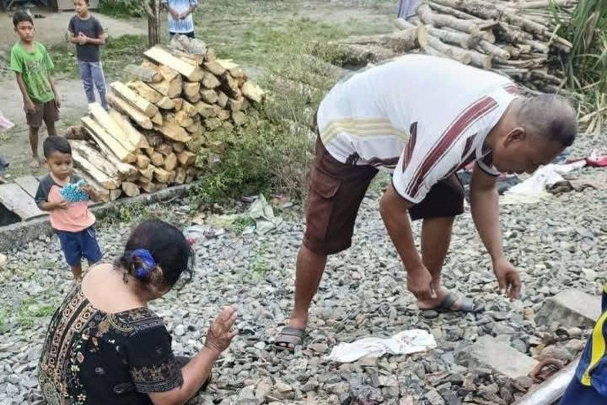 Bocah  2 tahun di Perbaungan tewas disambar kereta api
