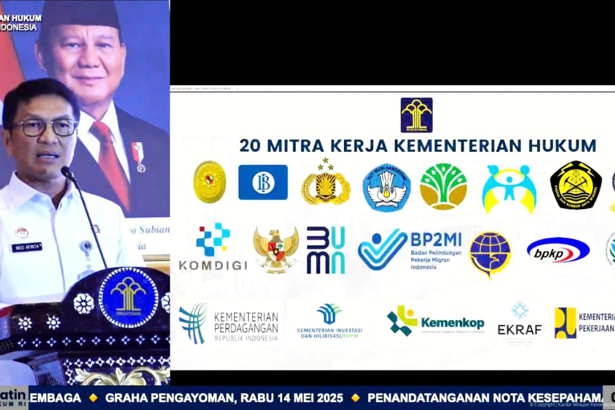 Kemenkum RI Jalin Kerja Sama dengan 20 Lembaga
