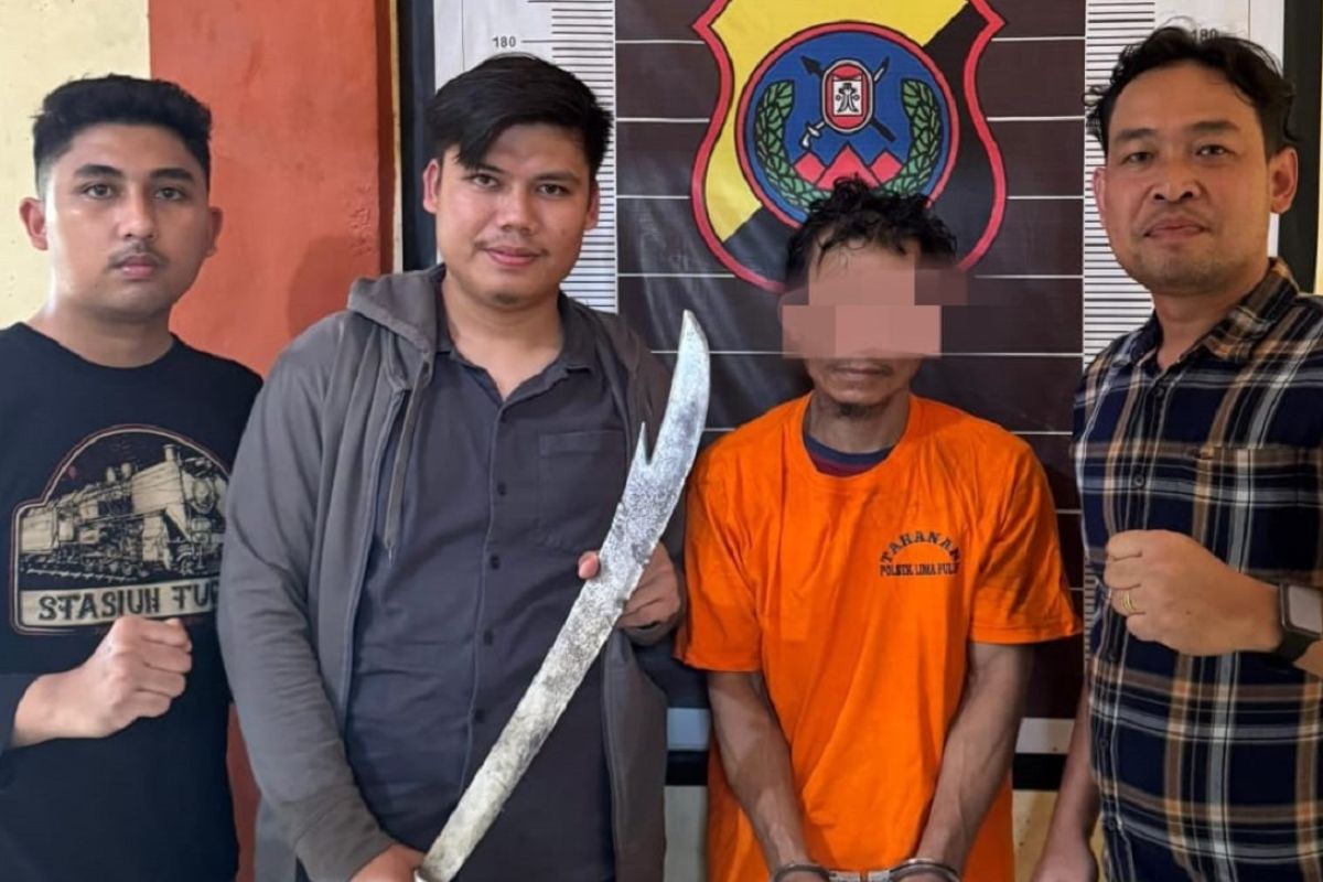 Polsek Lima Puluh tangkap pelaku pengancaman Kades Empat Negeri