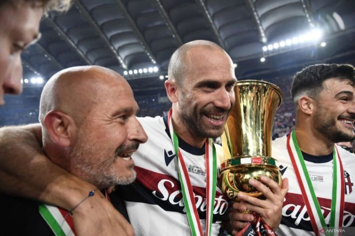 Bologna berhasil raih gelar Piala Italia seusai tekuk AC Milan 1-0