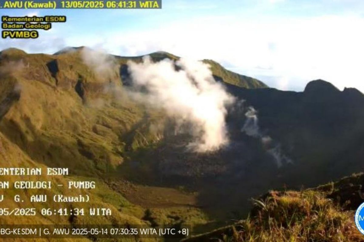 Badan Geologi: Kegempaan Gunung Awu didominasi gempa vulkanik dangkal