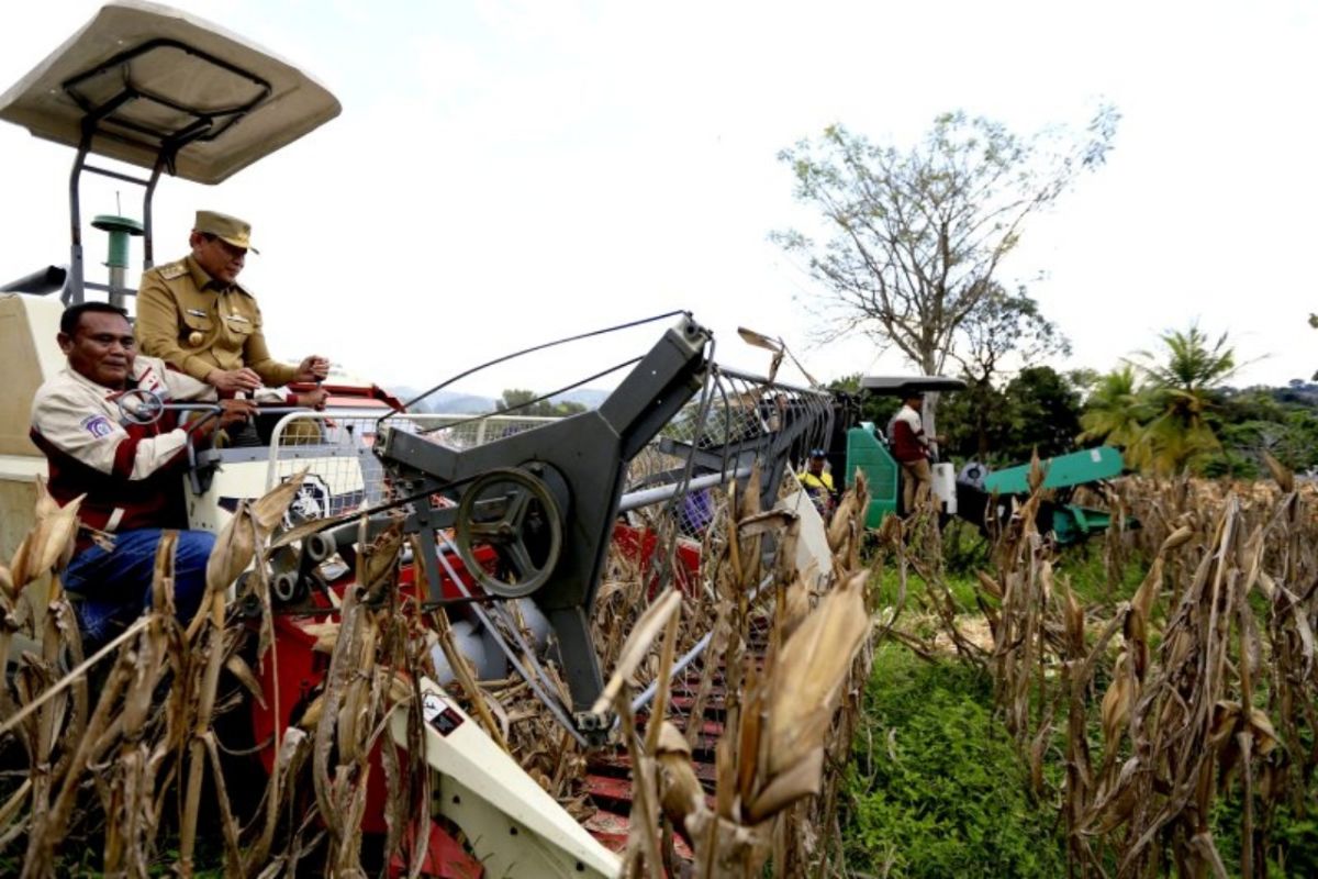 Dukung ketahanan pangan, Polresta Bandung dan Forkopimda gelar panen raya jagung di Arjasari
